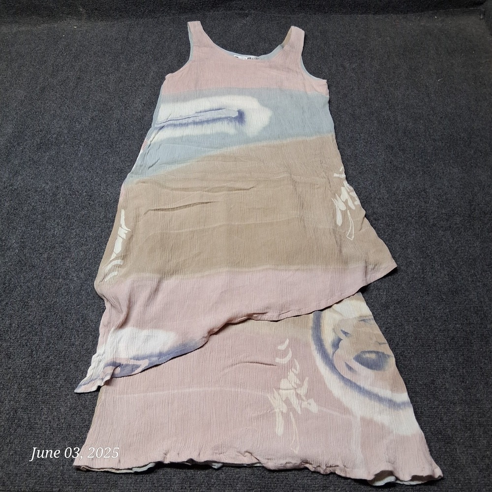 Chantik Sleeveless Layered Summer Dress‎ Women Size Small Rayon Lightweight